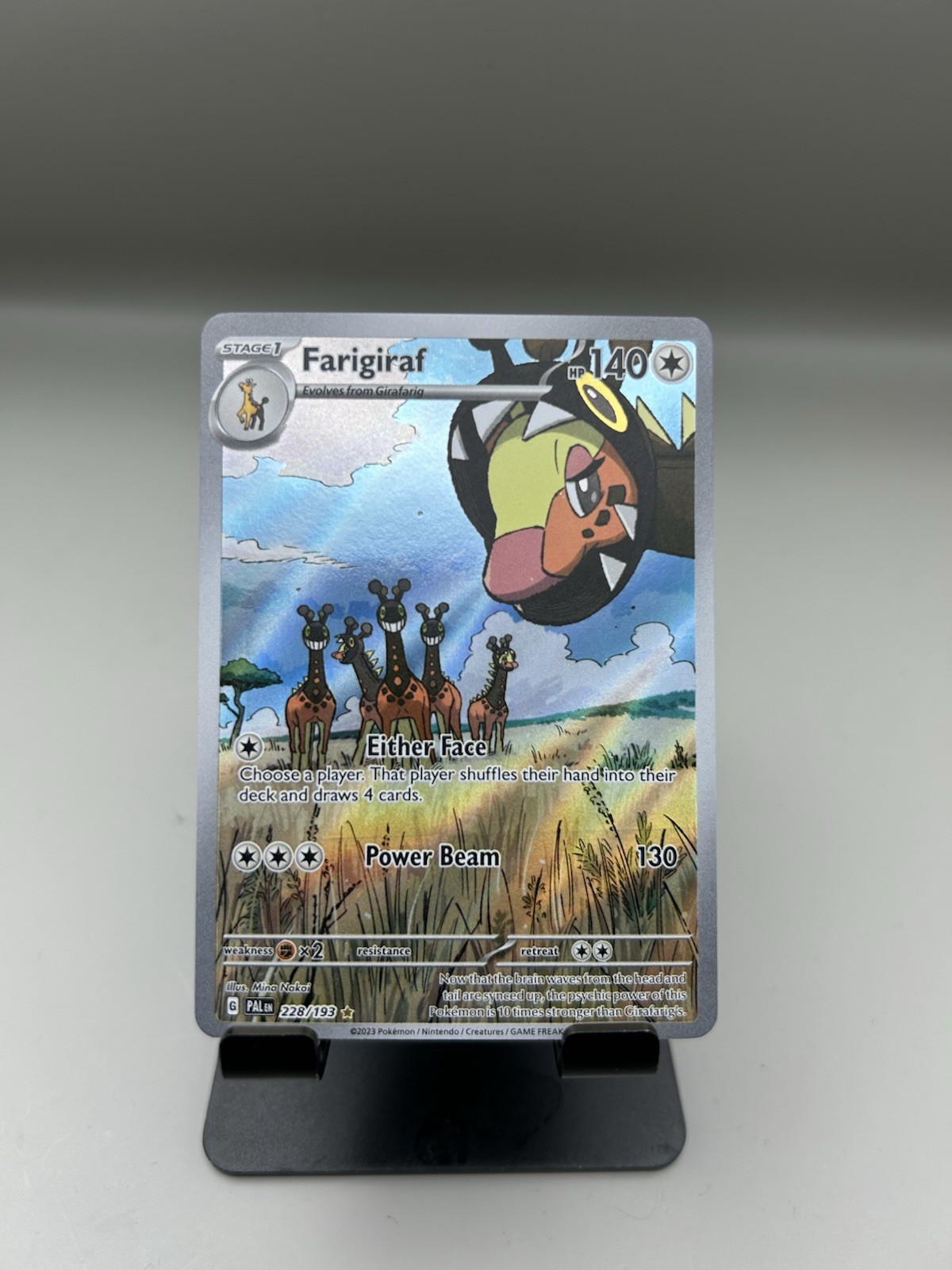 Farigiraf Holo Illustration Rare SV02: Paldea Evolved 228/193 NM