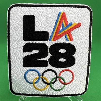 LA 28 Los Angeles 2028 Summer OLYMPICS  Embroidered IRON ON PATCH TAG