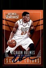 Signed Basketball Card Auto Richaun Holmes 2015 Panini Contenders Draft #38
