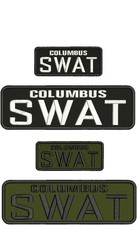 C SWAT 4 Embroidery PachES  3x10 & 2x5 hook on back