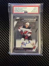 2023 UPPER DECK O-PEE-CHEE PLATINUM ROOKIE AUTO LUKE HUGHES PSA 9 w/ PSA 10 AUTO