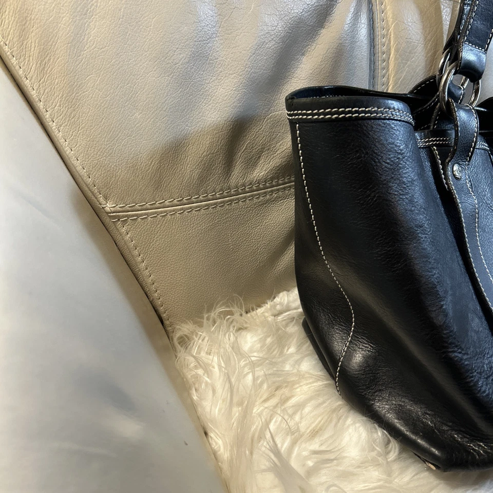 LAMBERTSON TRUEX Bag X Large 16x11 Ret$1195. Laptop Blue Suede Lining Italy - Image 3 of 4