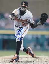 MIGUEL CASTRO BALTIMORE ORIOLES  ACTION SIGNED 8x10