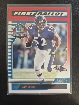 Ray Lewis   Baltimore Ravens - Panini Score 2025 First Ballot NFL Card Insert #9