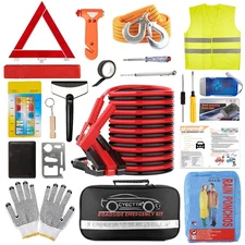 Car Roadside Emergency Kit,Auto Vehicle Truck Safety Emergency Road Side Assi...