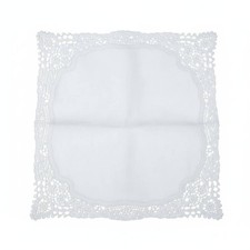 Besticktes Einstecktuch elegant Spitze Taschentuch Baumwolle Taschentuch leicht