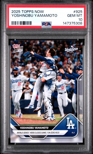 2025 Topps Now 925 Yoshinobu Yamamoto