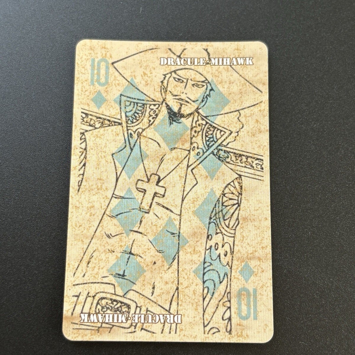 ensky One Piece Anime Playing Cards DRACULE・MIHAWK Diamond 10