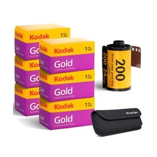 Kodak Gold 200 35mm Film Roll 24 Exposures / 144 Photos 6 Rolls  Sturdy Ti...