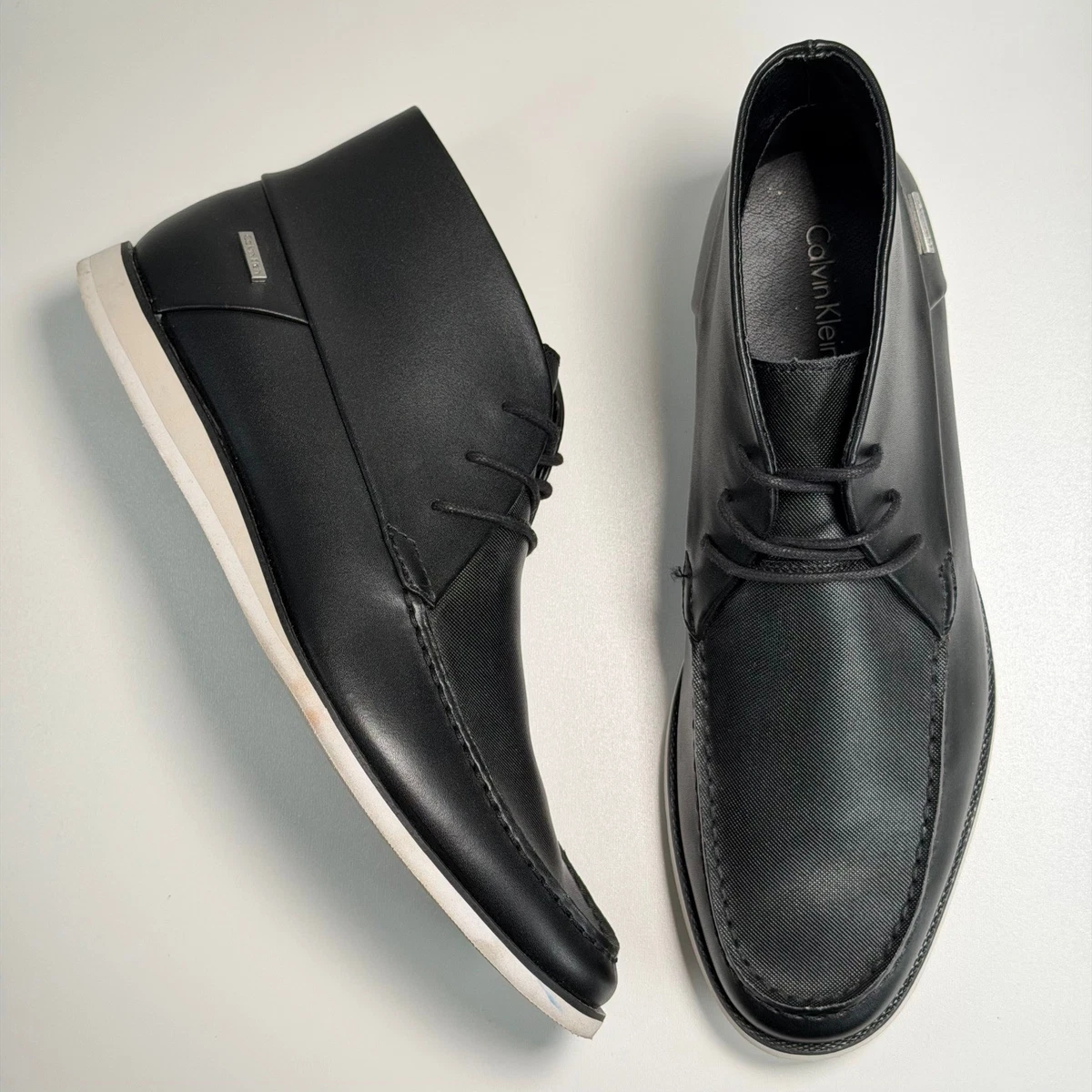 Calvin Klein Black Solid Boots for Men for Sale | Shop New  display picture 1