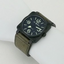 Bell Ross BR03-92-CBL Nightlum Black Dial Green Lume Automatic Watch