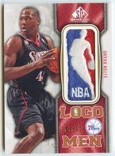 2009-10 UD NBA SP Game Used Elton Brand Logoman Patch /11