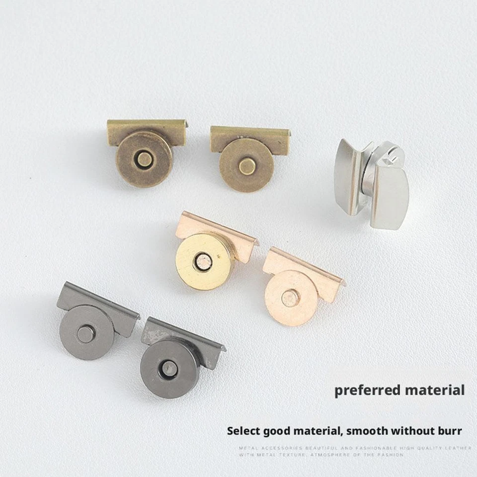 10pcs Magnetic Snaps, Magnetic Buttons Sew on Clasps Snap Fastener Magnets - Image 4 of 4