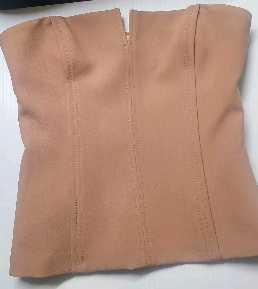 トップス Eaphi SPANGLE KNIT BUSTIER / brown x KNWLS cutout leather bustier in brown - Jean Paul Gaultier