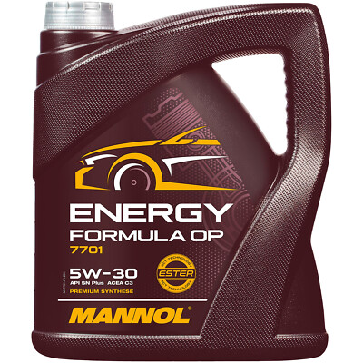 4 Liter MANNOL ENERGY 5W-30 FORMULA OP Motoröl API SN Plus ACEA C3 C2