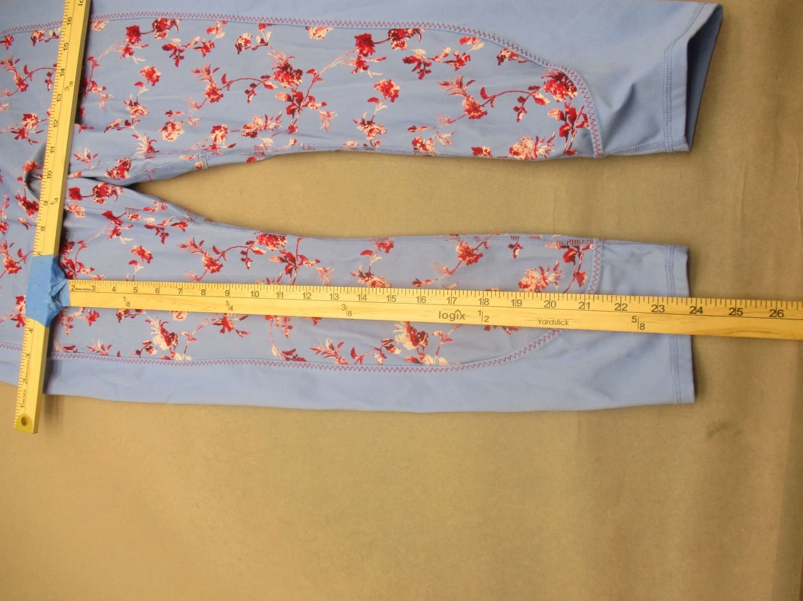 fabletics motion365 floral pull on athletic crop leggings