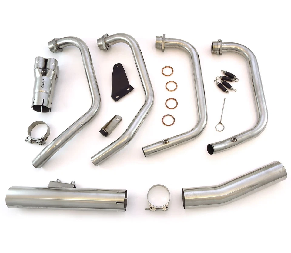 Escape Delkevic 4into1 acero inoxidable - Silenciador recto - Honda CB900C/1000C Foto 4 de 4