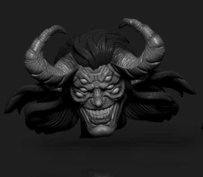 Trigon Demon villain Raven's father custom head for DC Comics action figures