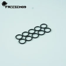 FreezeMod Sealed Ring O-Ring for 14mm OD Compression Fitting 10Pcs Black