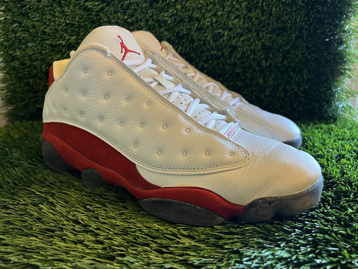 VNTG🔥 Sz 10 - Nike Air Jordan 13 XIII Retro Low CHERRY Red White