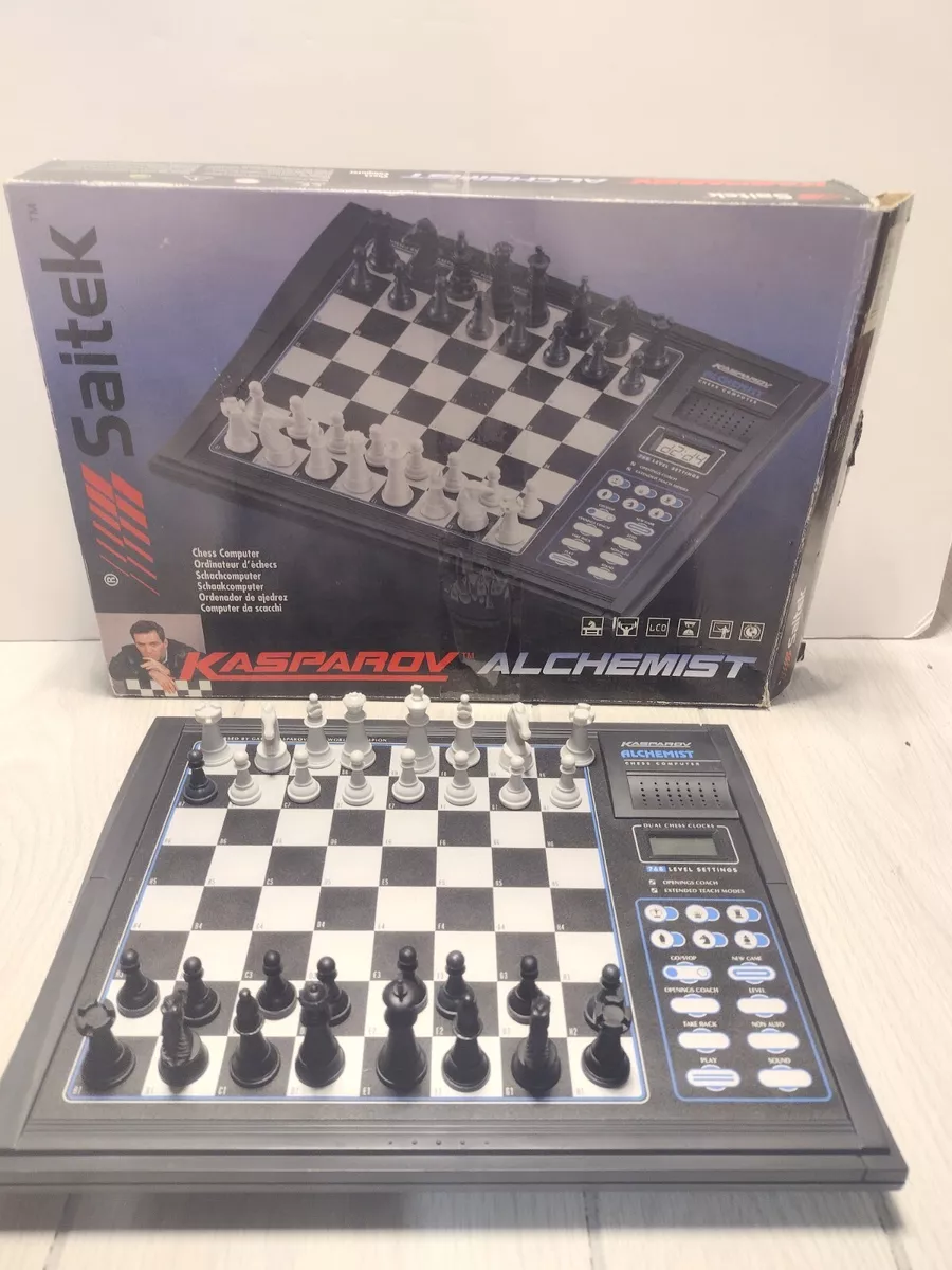 VINTAGE KASPAROV ALCHEMIST CHESS COMPUTER ~ ELECTRONIC CHESS SET ~ COMPLETE