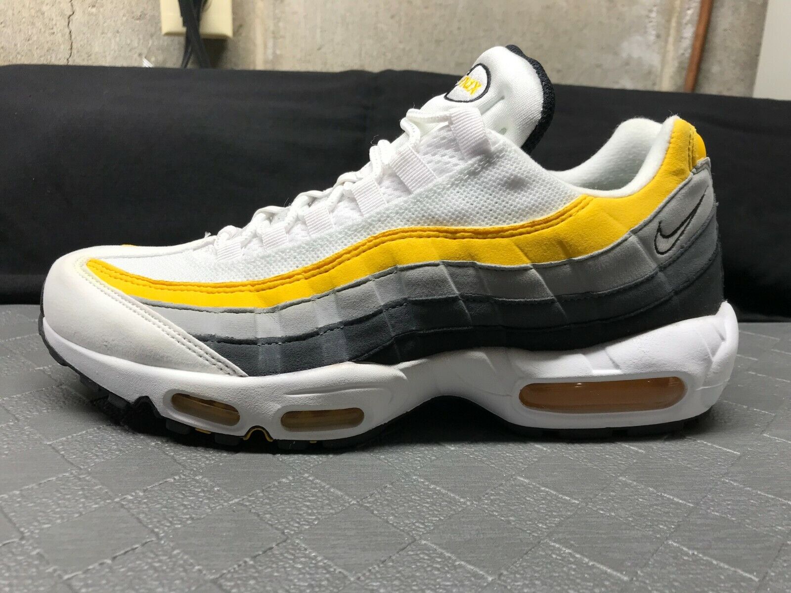 Size 10 - Nike Air Max 95 Grey Amarillo 2019 for sale online | eBay
