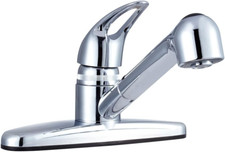 DF-PK100-CP RV Non-Metallic Pull-Out Kitchen Sink Faucet - Single Handle Chrome