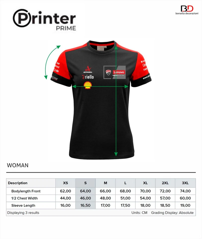 T-Shirt DUCATI CORSE REPLICA TEAM MOTO GP LIMITED EDITION  UOMO - DONNA - Imagen 3 de 3