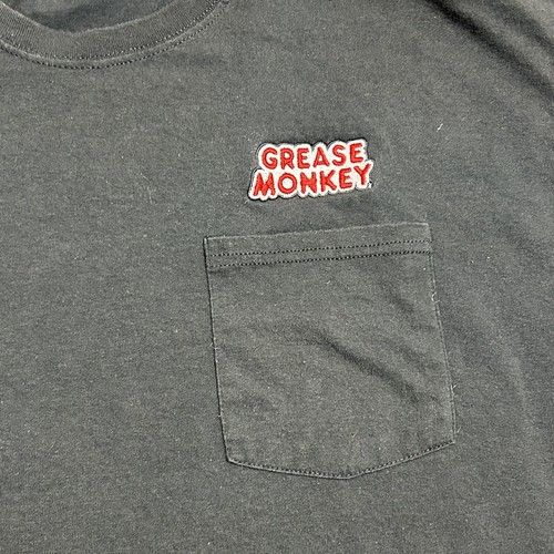 Grease Monkey Men's XL Black Pocket Short Sleeve T-Shirt Embroidered Logo - Picture 3 of 9