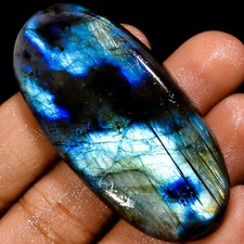 Natural Labradorite Oval Shape Cabochon Loose Gemstone 116 Ct 54X26X9mm EE-40543