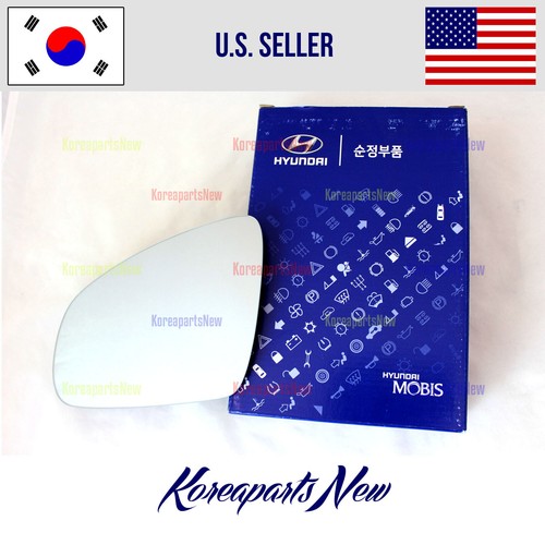 Mirror GLASS & Holder Left DRIVER Side HEATED ⭐OEM⭐ Hyundai Kona 2018