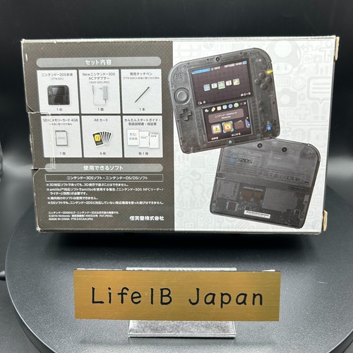 Nintendo 2DS Clear Black Portable Game Console with Dual Screens JP Import - Picture 3 of 23