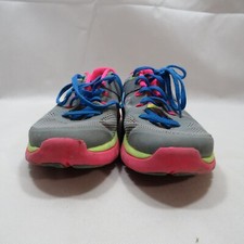 Nike Flex 2014 RN GS Size 5.5Y Grey Pink Blue Kids Youth Running Shoe