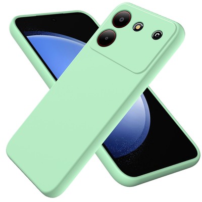 For ZTE Blade A54, Shockproof Skin Touch Feel Soft Liquid Silicone Cover Case