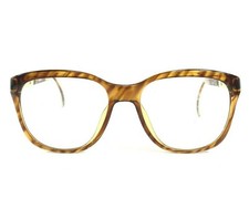 Vintage Dunhill 6006 11 Eyeglasses Frames Brown Yellow Gold Square 55-18-130