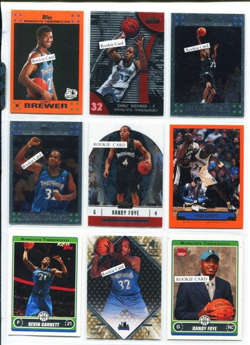 Timberwolves, Kevin Garnett, Anthony Edwards, Diop Auto Rookie 216 Card Lot READ - Picture 13 of 24