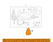 GM OEM Door Side Rear View Mirror-Filler 25816712