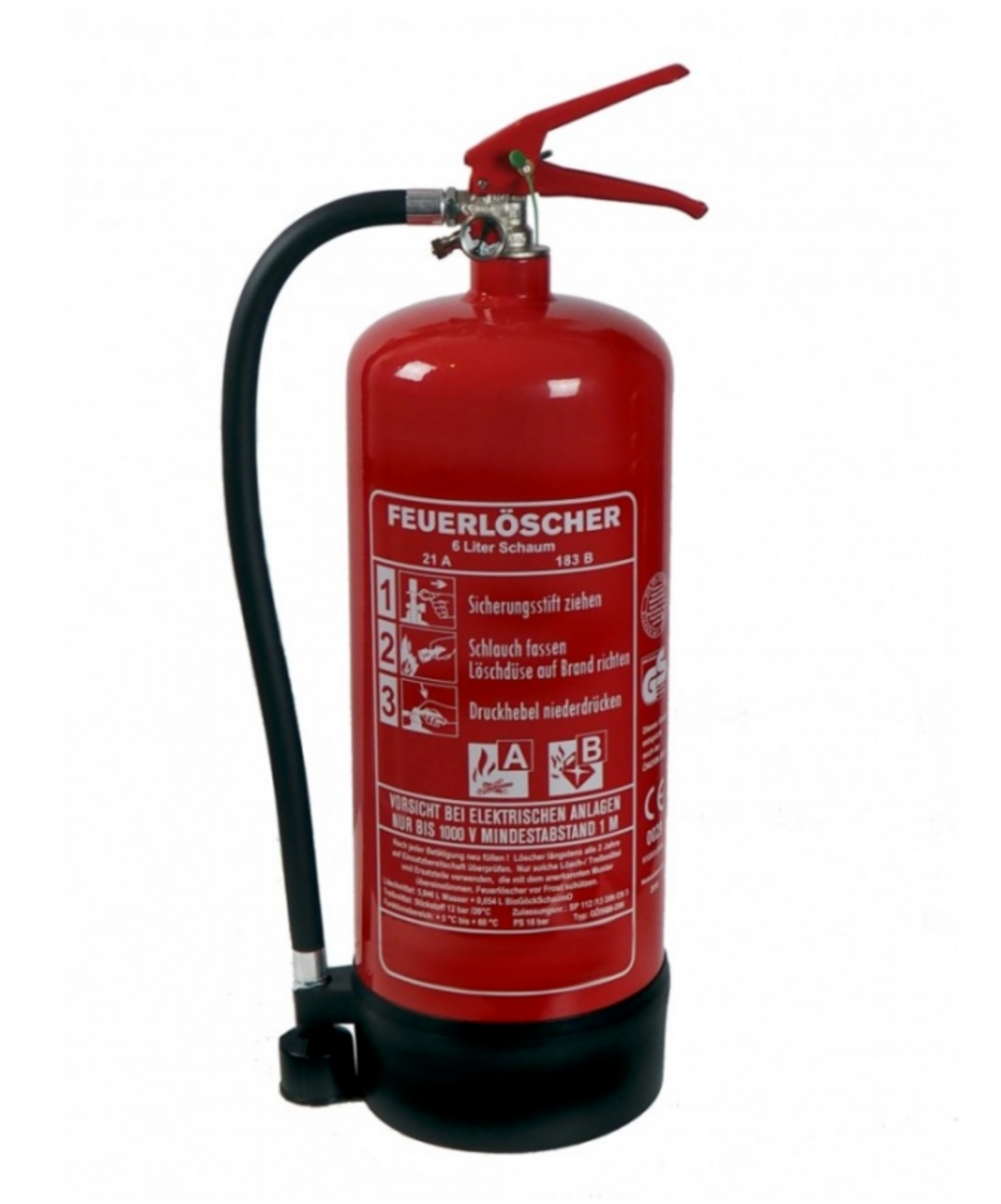 Gloria S6EASY Estintore A Schiuma 6 Litri - Classe A E B - 8037111790