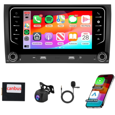 Für Audi A4 S4 RS4 B6 B7 B5 7' Android 13 Autoradio GPS Navi Carplay + Kamera