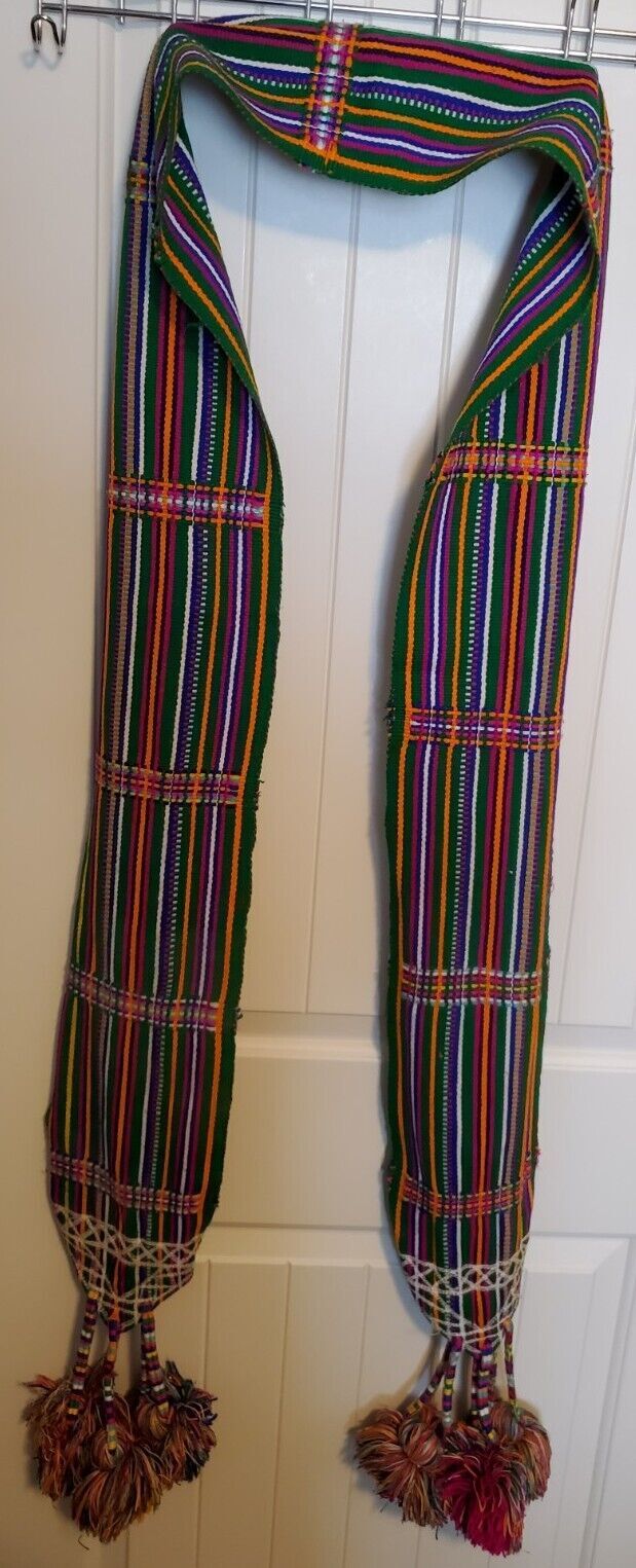 Elegant 80-Inch Woven Tassel Scarf by Lamour Artisans-image