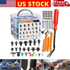 725Pcs Car Fastener Clip Push Fasteners Trim Rivet Door Panel Body Moldings Trim