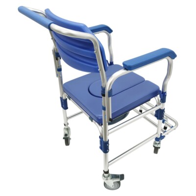 Shower Commode Chair with Wheels Commode Toilet Shower