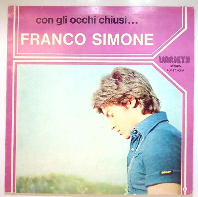 EBOND Franco Simone mit geschlossenen Augen... Vinyl Variety (2) V115010