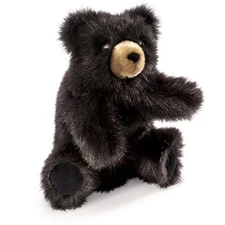 Folkmanis Baby Black Bear Hand Puppet