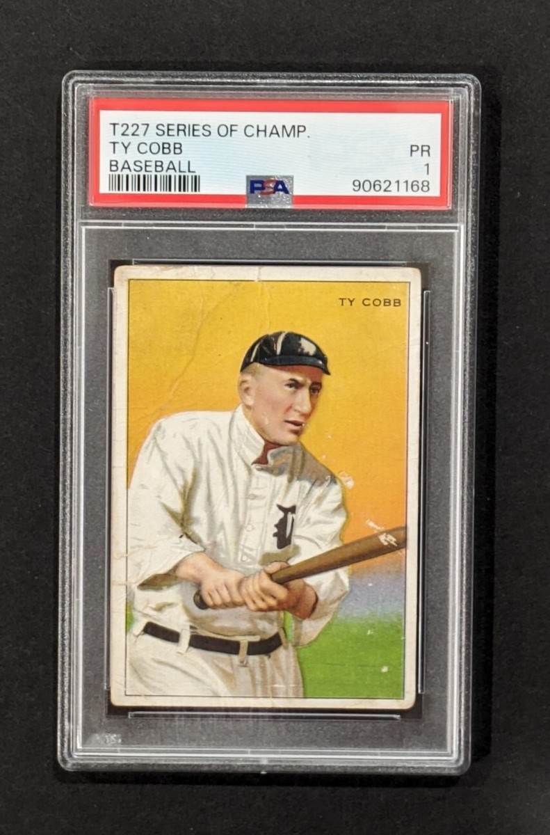 1912 T227 TY COBB Series Of Champions Baseball PSA 1 PR Honest