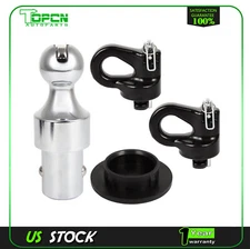 Puck System 2-5/16" Gooseneck Ball & Safety Chain Kit 30K 60692 For Chevy Ford