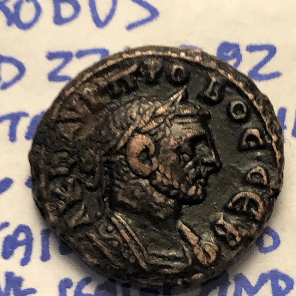 roman egypt alexandria tetradrachm Probus  a.d. 276-282 dikaiosyne holding scale - Image 2 of 4