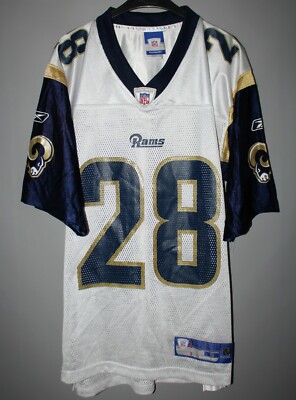 LOS ANGELES RAMS NFL FOOTBALL SHIRT JERSEY #28 FAULK SIZE S REEBOK