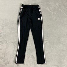 Adidas Track Pants Black Classic Three Stripes Youth Size Large
