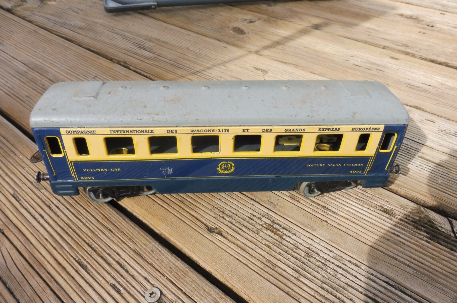 Wagon Hornby O – British Railways Furniture – Tôle Et Bois – 15 Cm – 1930 – Occasion